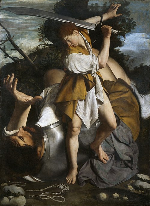 David et Goliath, 1605, Orazio Gentileschi