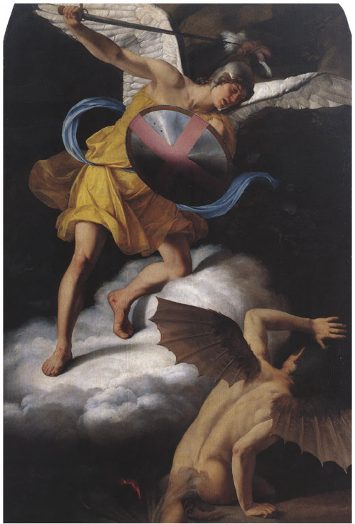 St. Michael and the Devil, 1607, Orazio Gentileschi