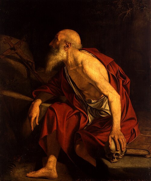 Saint Jérôme en prière, 1610, Orazio Gentileschi