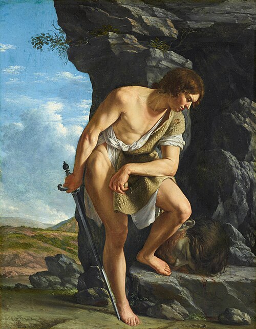 David Contemplating the Head of Goliath, 1612, Orazio Gentileschi