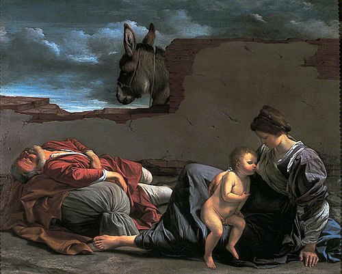 Rest on the Flight into Egypt, 1620, Orazio Gentileschi