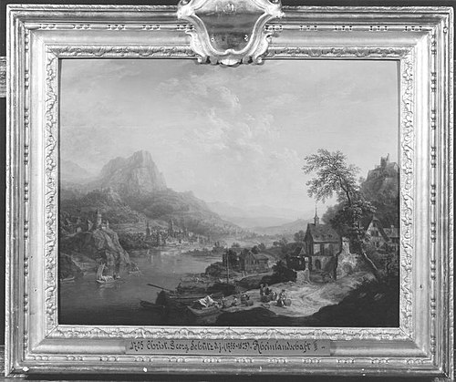 Rheinland Landscape, 1790, Christian Georg Schütz d.J.