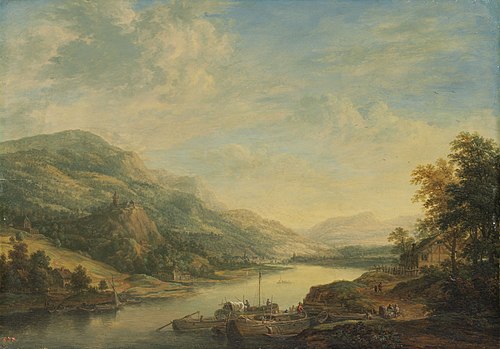 River Landscape along the Main, 1750, Christian Georg Schütz d.J.