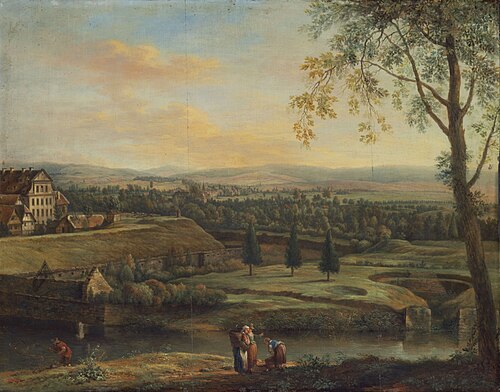 View of Unterneustadt, Kassel, 1751, Christian Georg Schütz d.J.