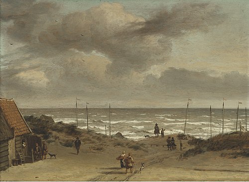 View from the Dunes out to Sea, 1650, Adriaen van de Velde