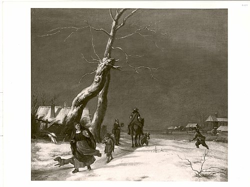 Winterscape, 1661, Adriaen van de Velde