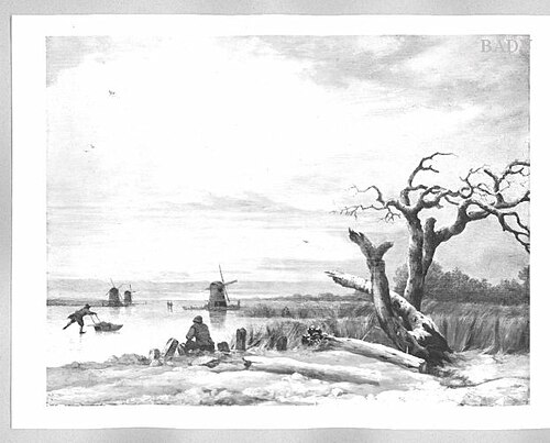 winter-riverscape, 1661, Adriaen van de Velde