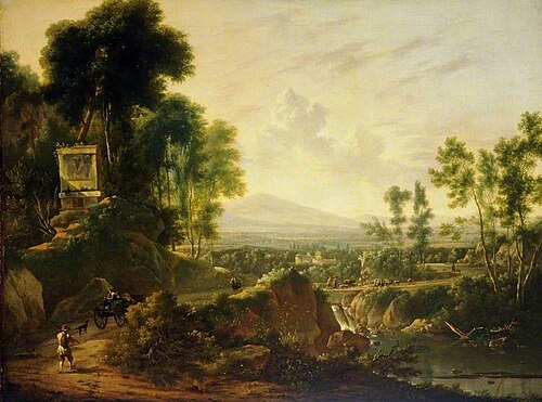 Landscape with a Shrine, , Adriaen van de Velde