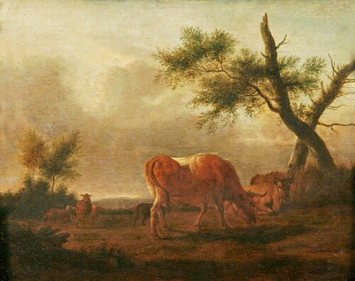 Landscape with Cattle, , Adriaen van de Velde