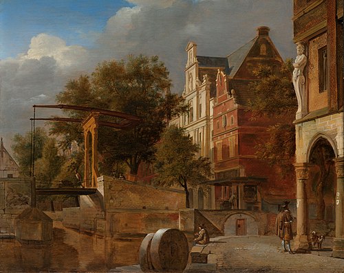 The drawbridge, 1666, Adriaen van de Velde