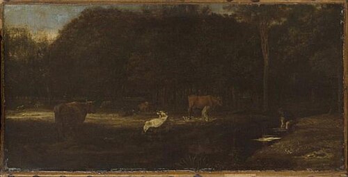 Cattle Grazing in a Wood, 1660, Adriaen van de Velde