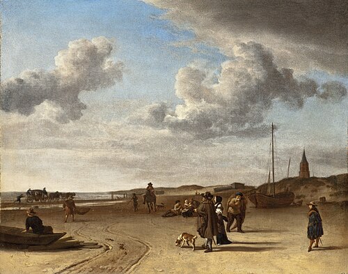 The Beach Scheveningen, 1670, Adriaen van de Velde
