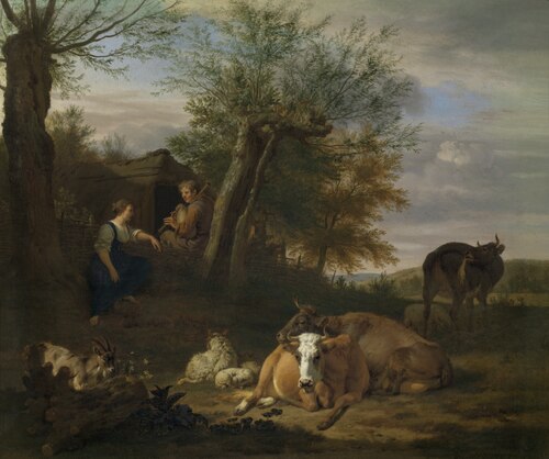 Bagpiper, 1650, Adriaen van de Velde