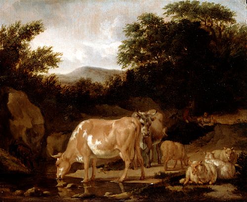 Cows and Sheep in a Wood, 1672, Adriaen van de Velde