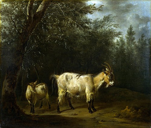A Goat and a Kid, 1650, Adriaen van de Velde