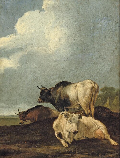 Cows in a meadow, 1650, Adriaen van de Velde