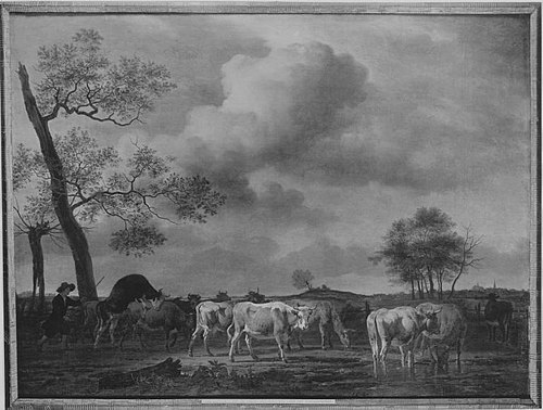 Hirt mit Rinderherde, 1660, Adriaen van de Velde