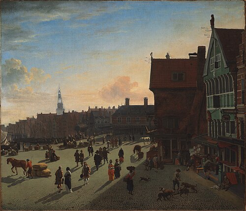 Un Quai à Amsterdam, 1663, Adriaen van de Velde