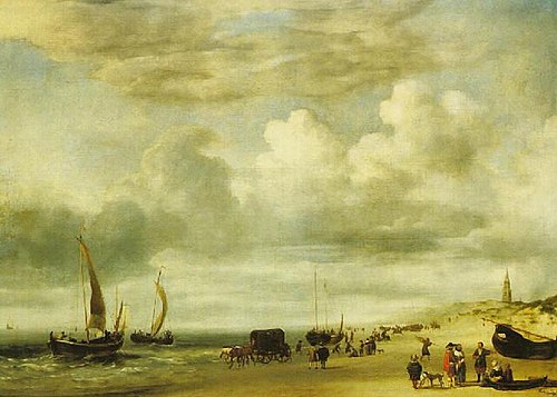 Beach at Scheveningen, 1659, Adriaen van de Velde