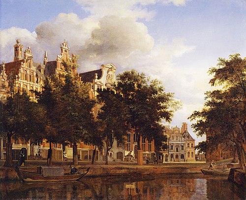 Houses on the Herengracht, Amsterdam, 1670, Adriaen van de Velde