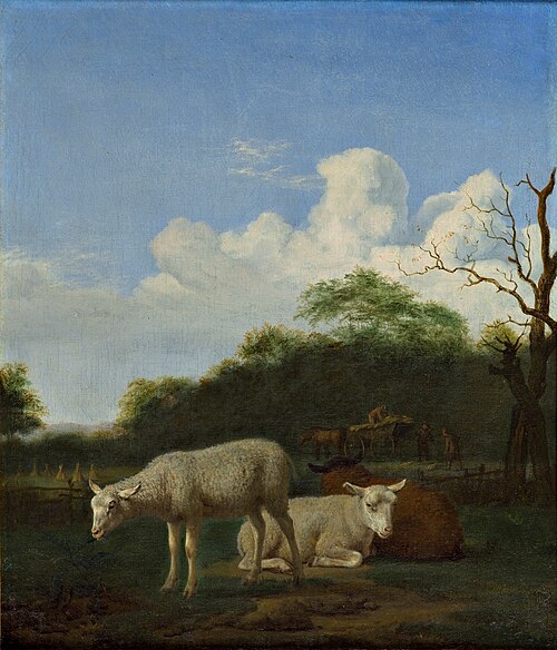 Three Sheep, 1659, Adriaen van de Velde