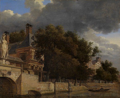 Canal in a Dutch City, 1660, Adriaen van de Velde