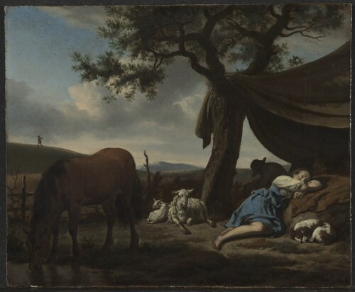 Sleeping Shepherds, 1663, Adriaen van de Velde
