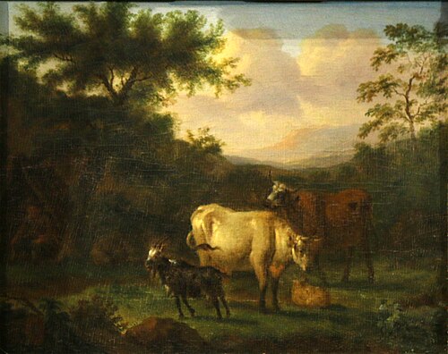 Paysage et animaux, 1660, Adriaen van de Velde