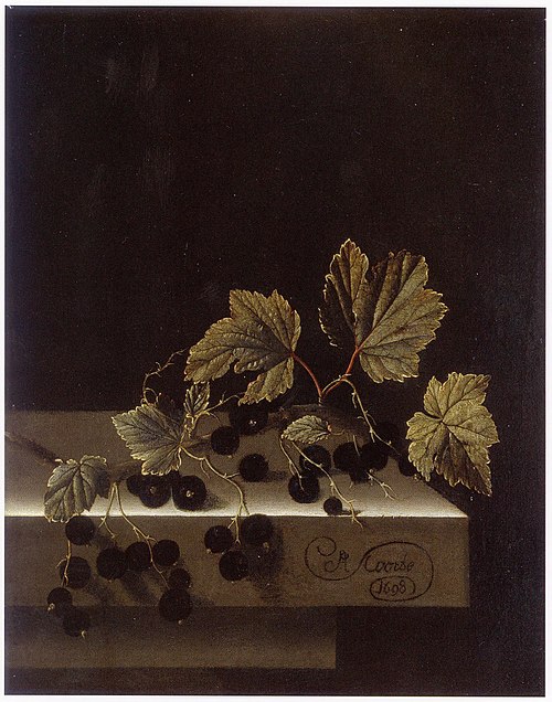 Black Currants, 1698, Adriaen Coorte
