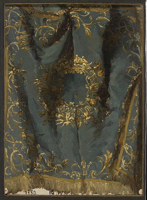 Study of a fabric from the 16th century, 1880, Kazimierz Alchimowicz
