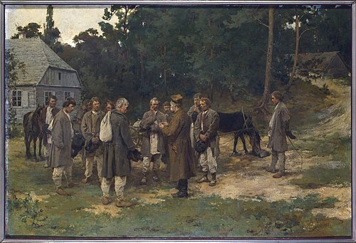 Engaging workers, 1893, Kazimierz Alchimowicz