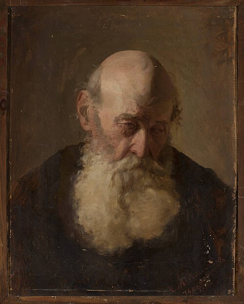 Study of an old man's head, 1904, Kazimierz Alchimowicz