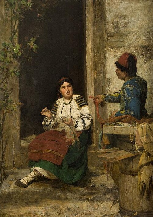 Le vendeur itinérant, 1890, Kazimierz Alchimowicz
