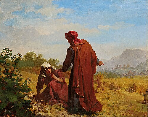 Booz and Ruth collecting barleyears, , Kazimierz Alchimowicz