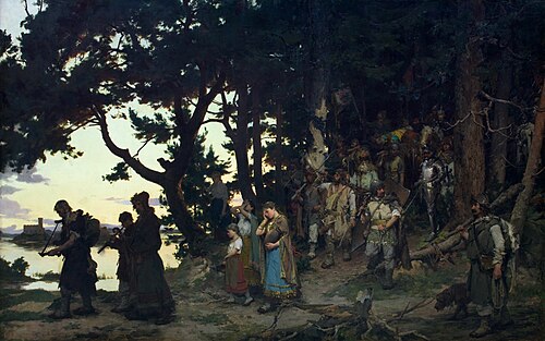 Gedymin’s funeral, 1888, Kazimierz Alchimowicz