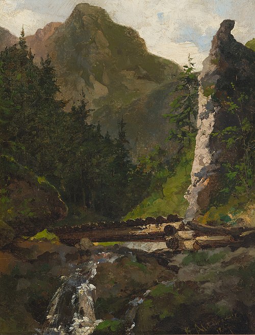 Vallée dans les Tatras, 1887, Kazimierz Alchimowicz