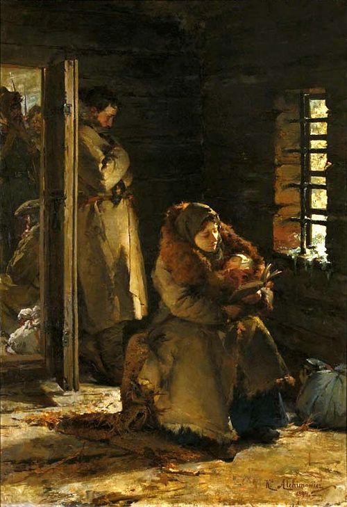 Déportés (En route pour la Sibérie), 1894, Kazimierz Alchimowicz