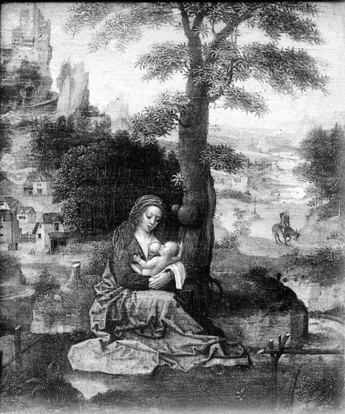 Die Ruhe auf der Flucht nach Ägypten, 1520, Adriaen Isenbrant