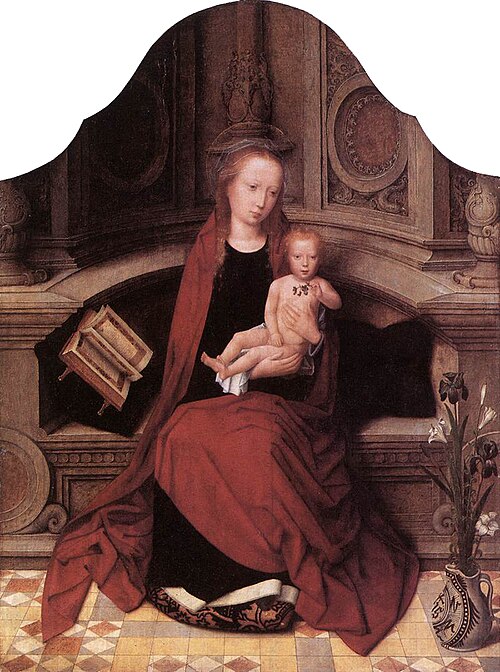 Virgin and Child Enthroned, 1510, Adriaen Isenbrant