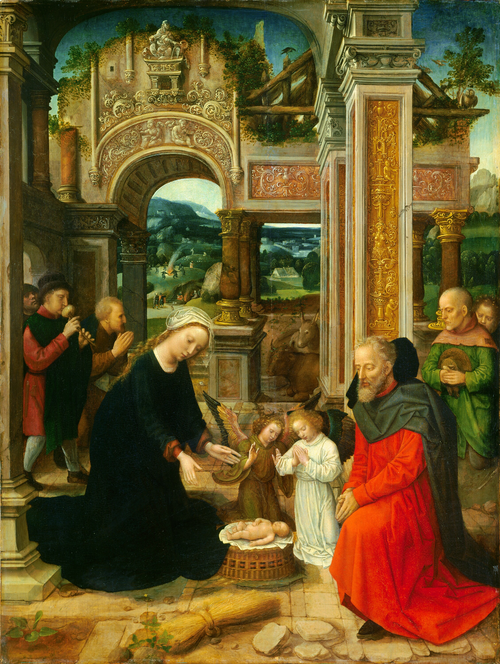 The Adoration of the Shepherds, 1525, Adriaen Isenbrant