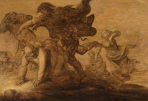 Peasants Fleeing (Witchcraft), 1640, Adriaen Pietersz van de Venne