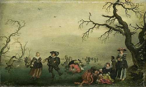 Skaters, 1625, Adriaen Pietersz van de Venne