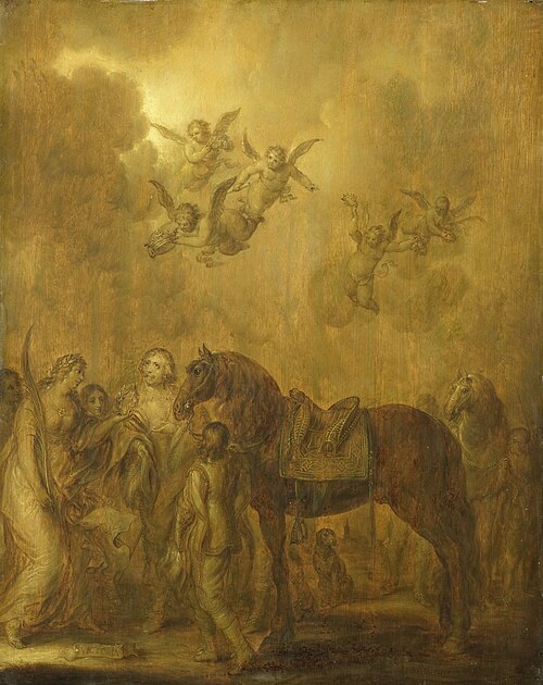 Allegory of the stadholdership of Prince Frederik Hendrik of Orange, 1642, Adriaen Pietersz van de Venne