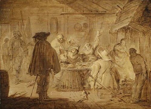 Soldiers in their quarters, 1632, Adriaen Pietersz van de Venne