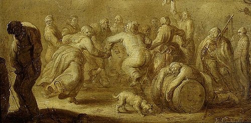 Réjouissances paysanne (La modération en tout), 1650, Adriaen Pietersz van de Venne