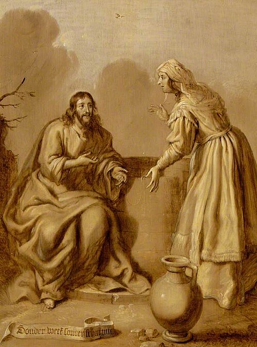 Christ and the Woman of Samaria at the well, 1631, Adriaen Pietersz van de Venne