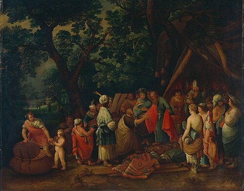 The Jews bring their offerings for the Tabernacle., 1610, Adriaen van Stalbemt