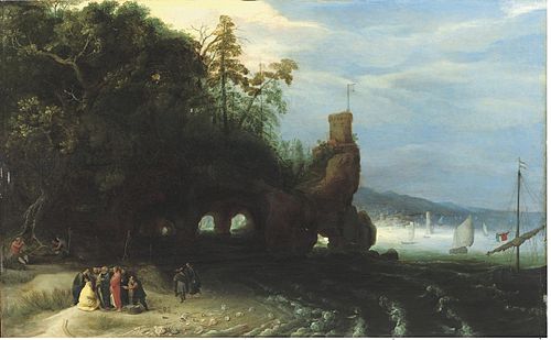 Christ preaching at the Sea of Galilee, 1650, Adriaen van Stalbemt