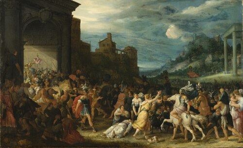 The Horatii Entering Rome, 1613, Adriaen van Stalbemt