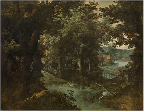 Landscape with Fables, 1620, Adriaen van Stalbemt